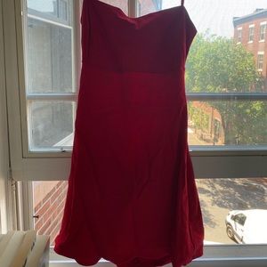 Red Strappy Back Dress